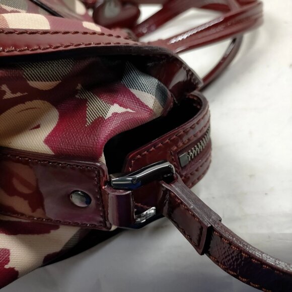 Burberry Bordeaux PVC Hand Bag mon455-102725 - Picture 6 of 16